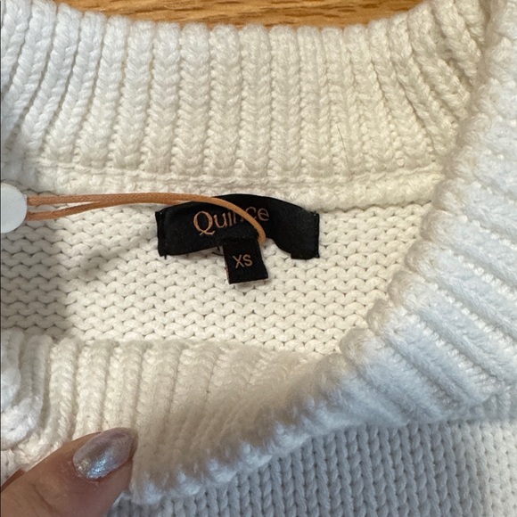 Quince 100% Organic Cotton Striped Crewneck Sweater - Picture 3 of 4